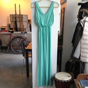 Summer Maxi Dress-Seafoam Green/ Aqua